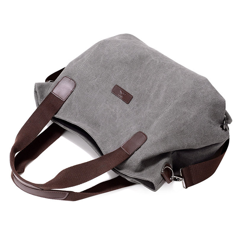 Vintage Large Storage Canvas Bags for Traveling 848-Duffel Bags-Purple-Free Shipping Leatheretro