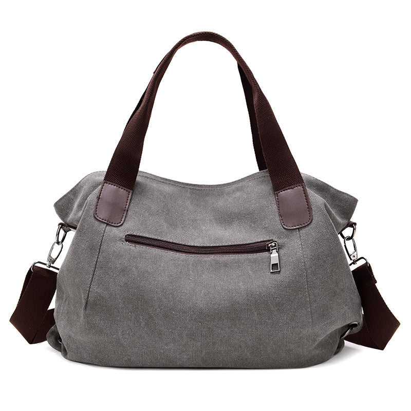 Vintage Large Storage Canvas Bags for Traveling 848-Duffel Bags-Purple-Free Shipping Leatheretro