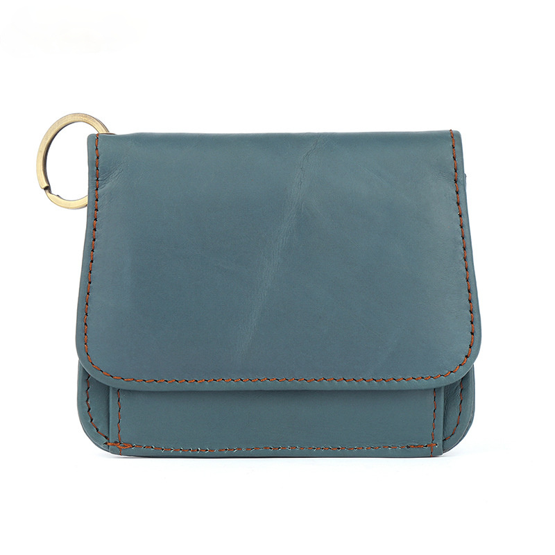 Women Foldable Zippered Leather Wallet JK136-Leather Wallet-Black-Free Shipping Leatheretro