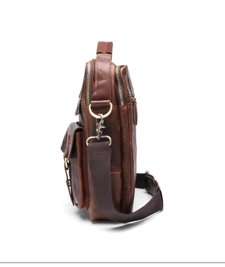 Retro Leather Business Laptop Bags JB207-Leather Briefcase-Coffee-Free Shipping Leatheretro