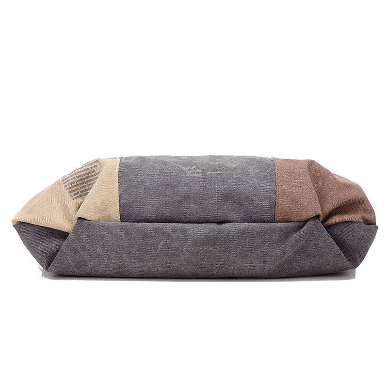 Casual Printed Canvas Crossbody Bags for Women 1219-Duffel Bags-Purple-Free Shipping Leatheretro