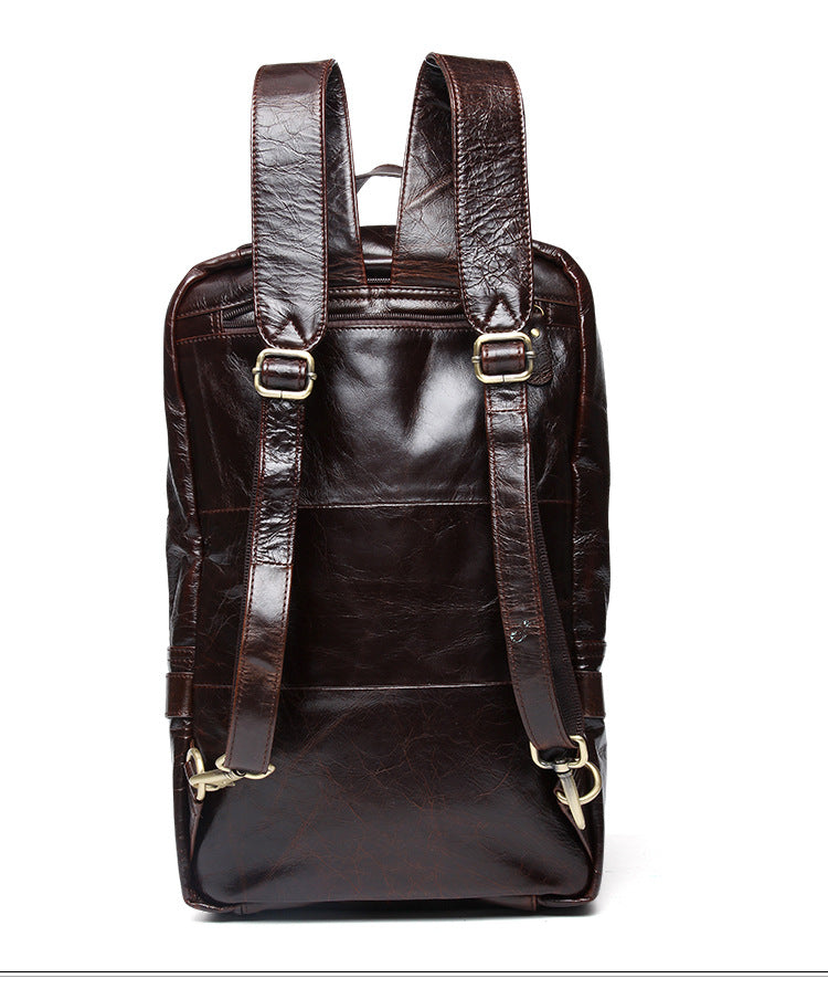 Vintage Multi Functional Leather Backpack J8856-Leather Backpack-Coffee-Free Shipping Leatheretro
