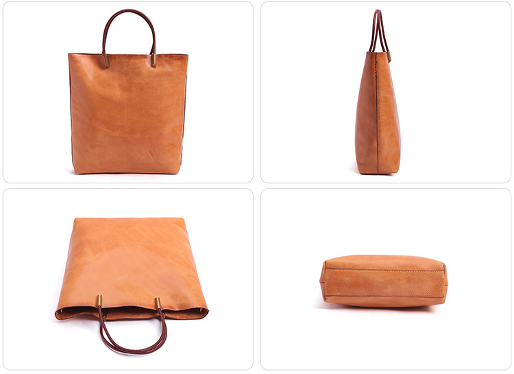 New Women Fashion Leather Shoulder Handbag W8749-Leather Women Bags-Brown-Free Shipping Leatheretro