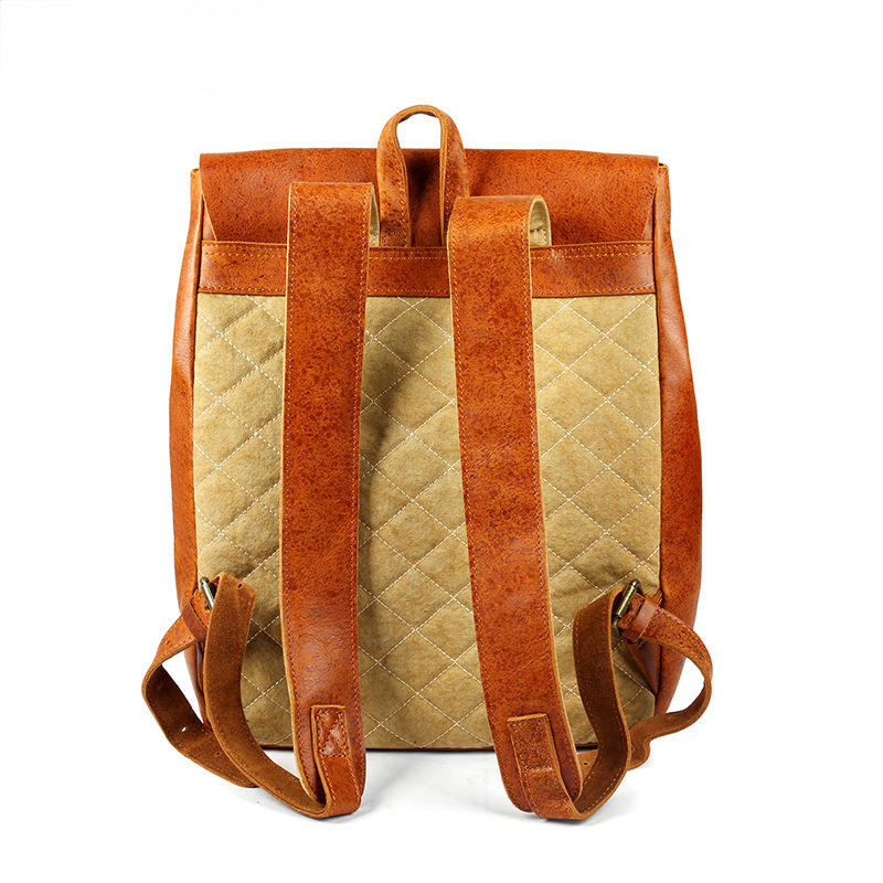 Brown Handmade Leather Retro Backpack P8175-Leather Backpack-Brown-Free Shipping Leatheretro