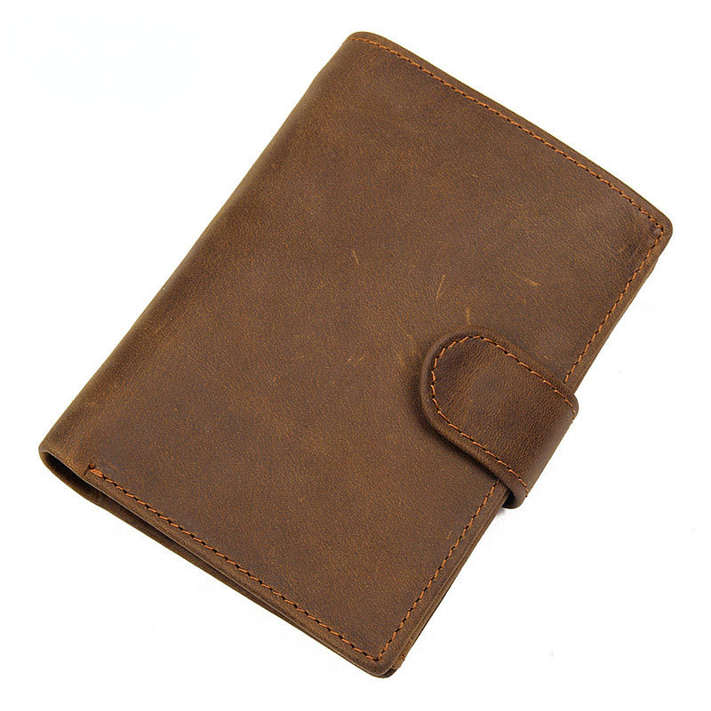 Cowhide RFID Leather Wallets for Men 8129-Leather Wallets-Dark Brown-Free Shipping Leatheretro
