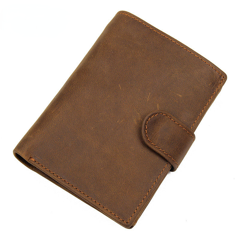 Cowhide RFID Leather Wallets for Men 8129-Leather Wallets-Brown-Free Shipping Leatheretro