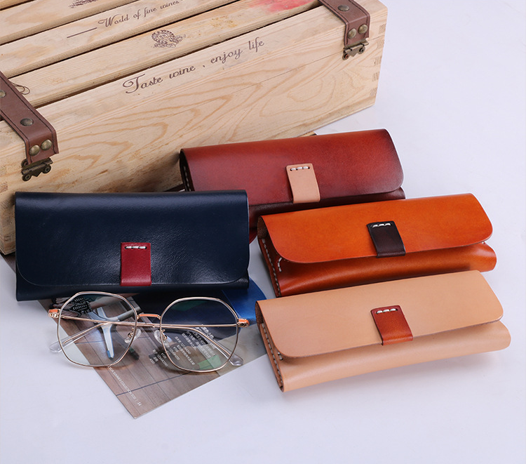 Vintage Leather Personality Glass Cases J064-Leather Cases-Black-Free Shipping Leatheretro