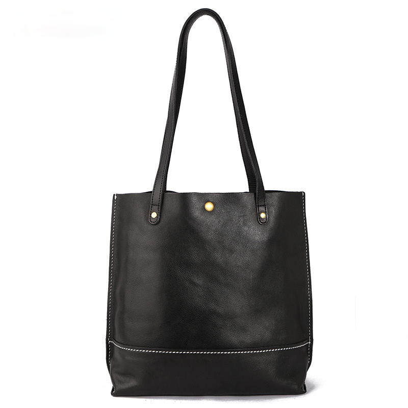 Women Vintage Causal Leatehr Handbags J8832-Leather Handbags-Black-Free Shipping Leatheretro