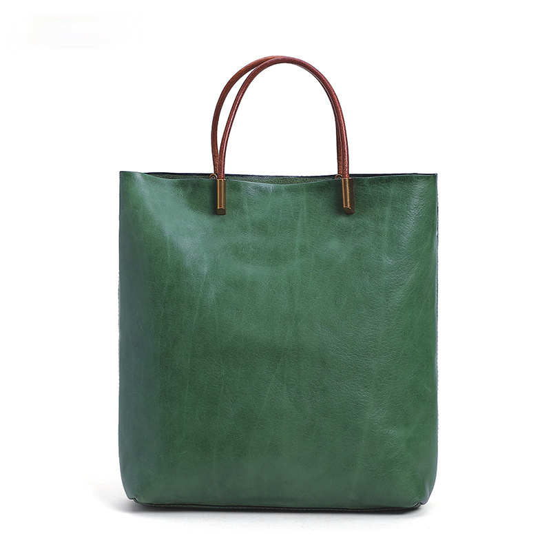 New Women Fashion Leather Shoulder Handbag W8749-Leather Women Bags-Green-Free Shipping Leatheretro