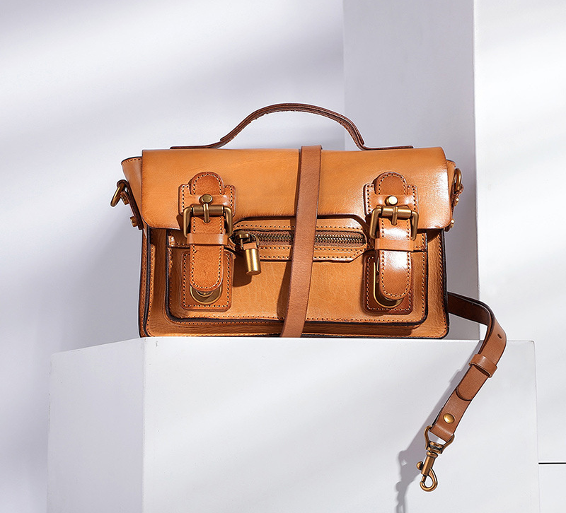 Vintage Women Leather Multi Functional Tote Bags W6514-Leather Women Bags-Black-Free Shipping Leatheretro