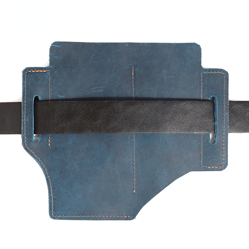 Vintage Outdoor Tactical Tool Leather Waist Bag-Leather Waist Bag-Coffee-Free Shipping Leatheretro