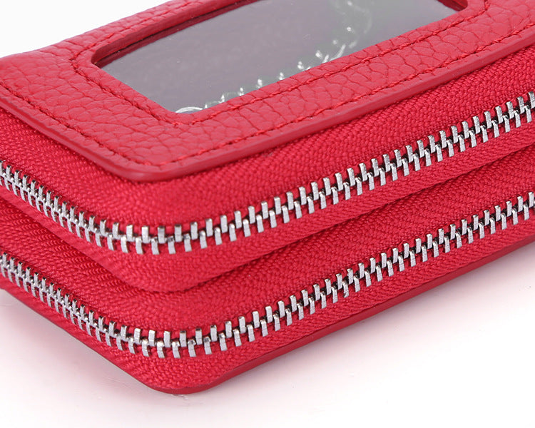 Fashion Double Zipper Leather Cases 9005-Leather Cases-White-Free Shipping Leatheretro