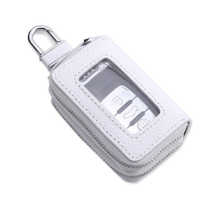 Fashion Double Zipper Leather Cases 9005-Leather Cases-White-Free Shipping Leatheretro