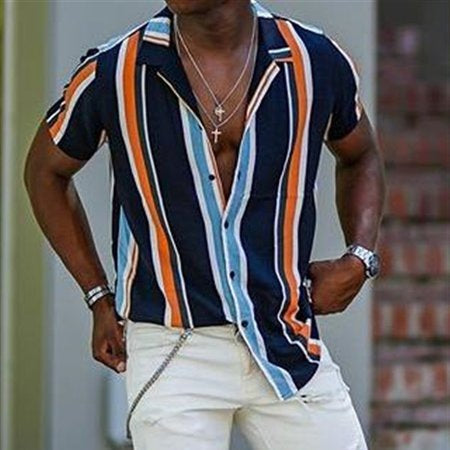 Summer Casual Short Sleeves Shirts for Men-Shirts & Tops-OFSQ-02002-S-Free Shipping Leatheretro