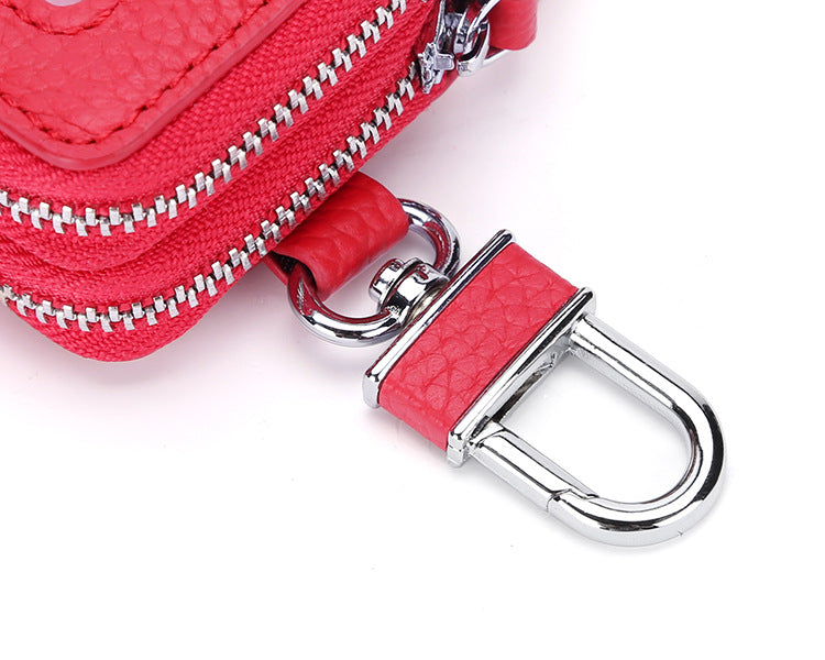 Fashion Double Zipper Leather Cases 9005-Leather Cases-White-Free Shipping Leatheretro