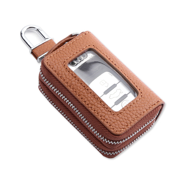 Fashion Double Zipper Leather Cases 9005-Leather Cases-White-Free Shipping Leatheretro