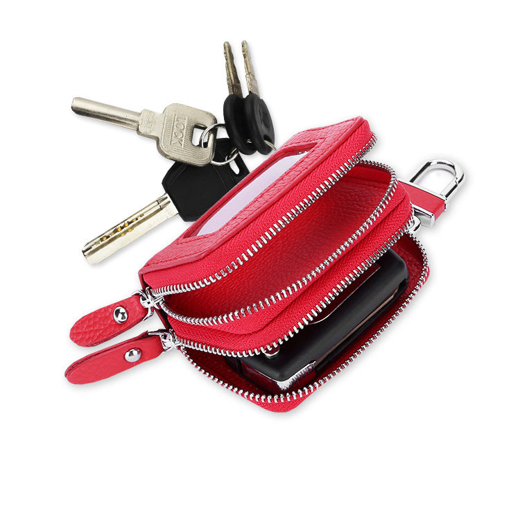 Fashion Double Zipper Leather Cases 9005-Leather Cases-White-Free Shipping Leatheretro