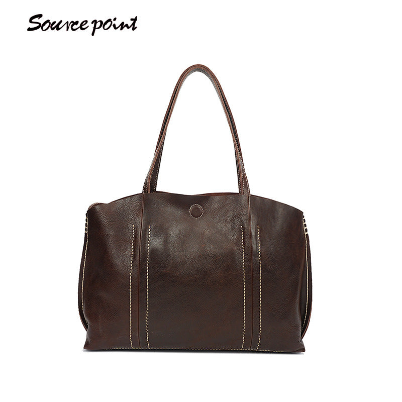 Women Handmade Leather Handbags W8060-Leather Women Bags-Brown-Free Shipping Leatheretro