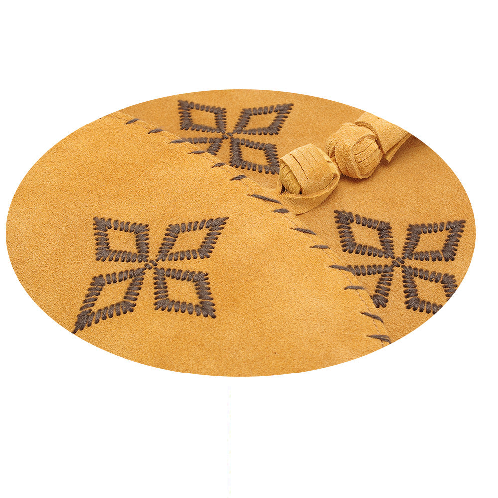 Limited Edition Vintage Cowhide Leather Embroidery Handbags for Women E520-Handbags, Wallets & Cases-Brown-Free Shipping Leatheretro