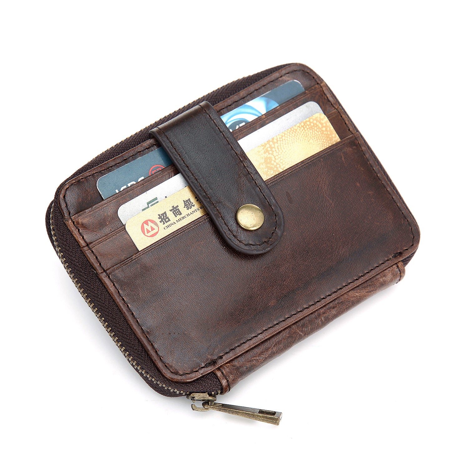 Multi Slots Leather Card Cases A031-Leather Cases-The same as picture-Free Shipping Leatheretro