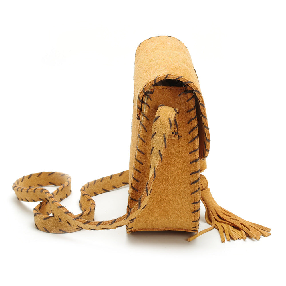 Limited Edition Vintage Cowhide Leather Embroidery Handbags for Women E520-Handbags, Wallets & Cases-Brown-Free Shipping Leatheretro