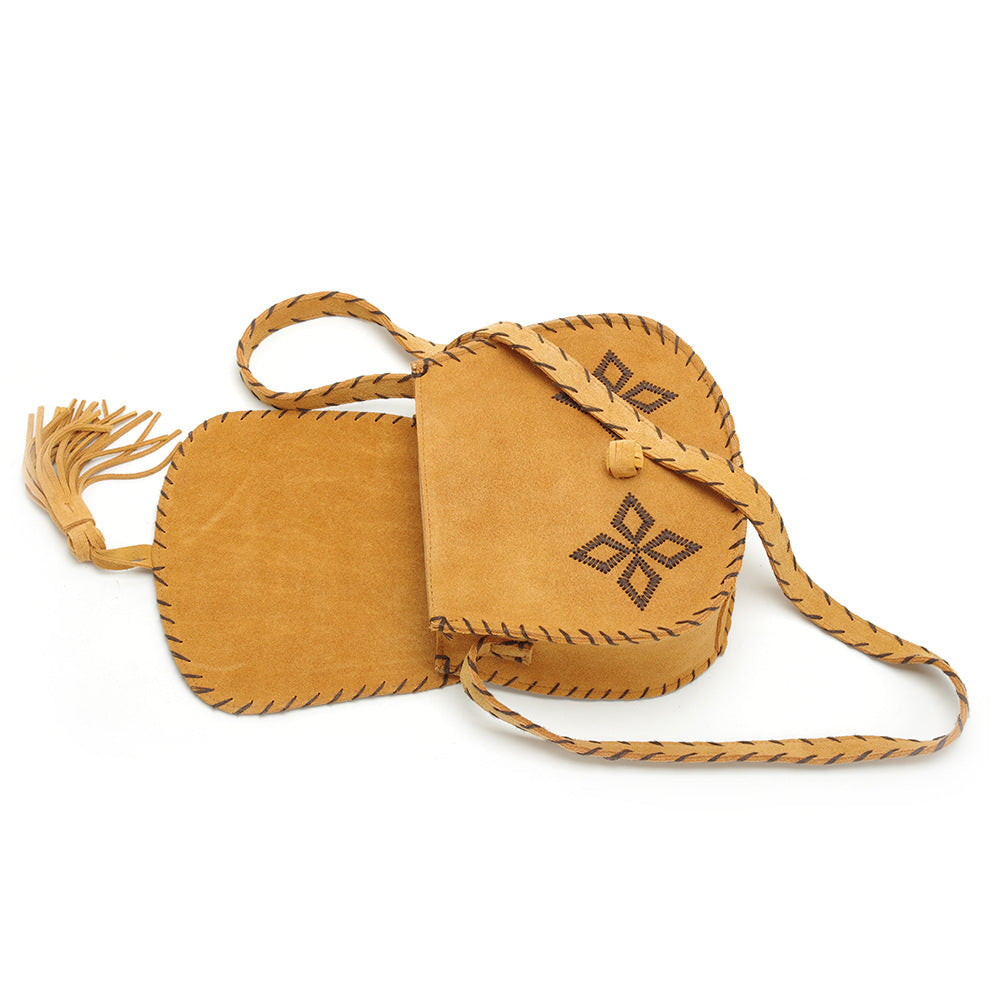 Limited Edition Vintage Cowhide Leather Embroidery Handbags for Women E520-Handbags, Wallets & Cases-Brown-Free Shipping Leatheretro