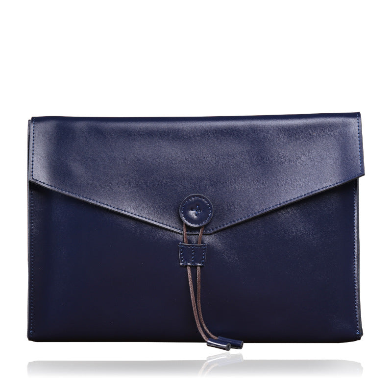 Handmad Leather Business Office Portfolio S121-Leather Portfolio-Brown-Free Shipping Leatheretro