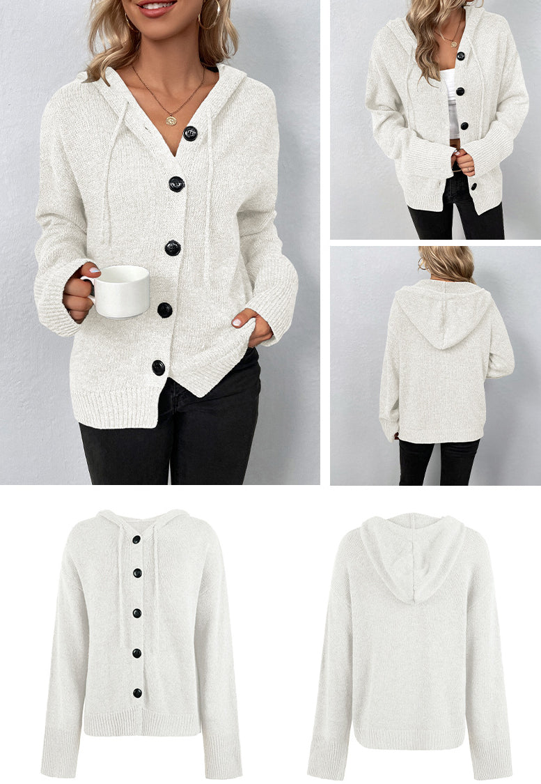 Fashion Drawstring Knitted Cardigan Coats for Women-Coats & Jackets-Gray-S-Free Shipping Leatheretro