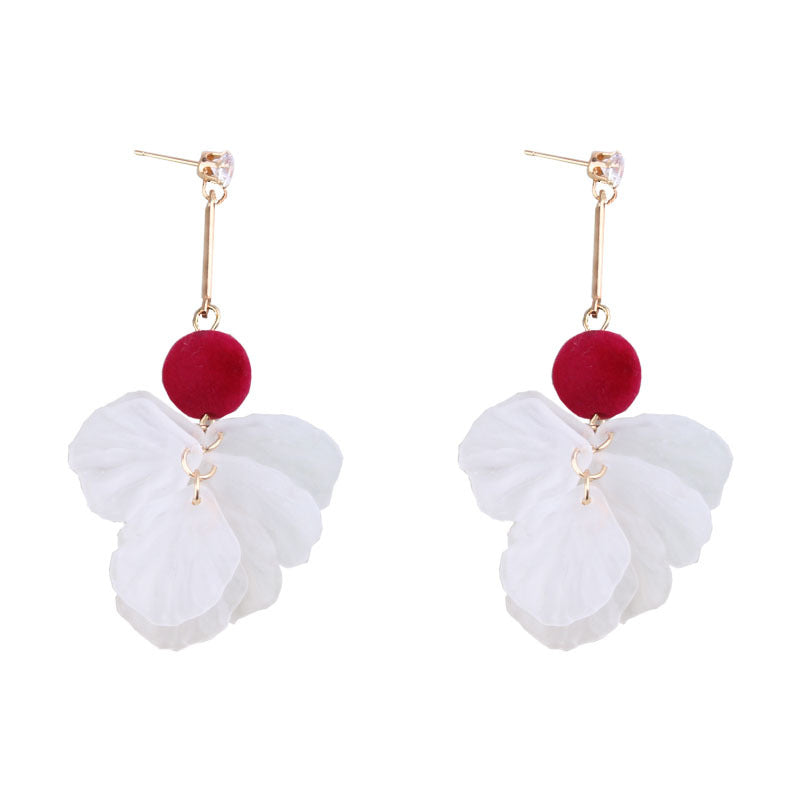 Fashion Petal Designed Acrylic Women Earrings-Earrings-A-Free Shipping Leatheretro