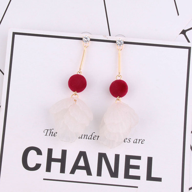 Fashion Petal Designed Acrylic Women Earrings-Earrings-C-Free Shipping Leatheretro