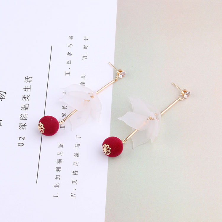 Fashion Petal Designed Acrylic Women Earrings-Earrings-E-Free Shipping Leatheretro