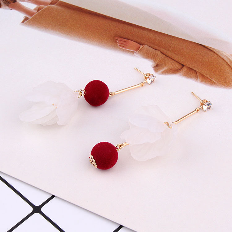 Fashion Petal Designed Acrylic Women Earrings-Earrings-A-Free Shipping Leatheretro