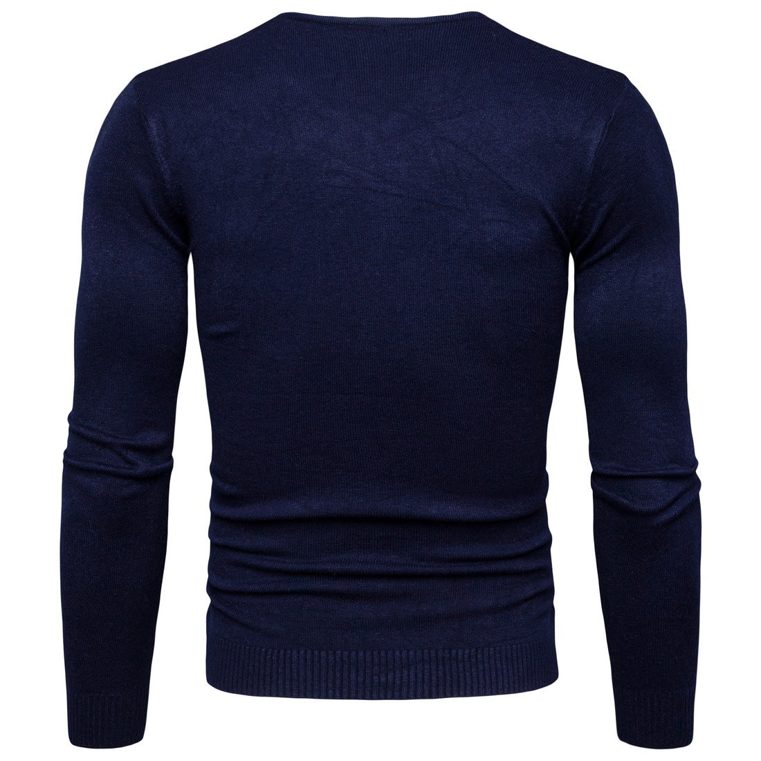 Casual Men's Pullover Sweaters-Shirts & Tops-White-M-Free Shipping Leatheretro