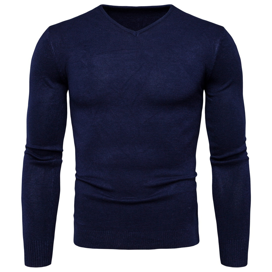 Casual Men's Pullover Sweaters-Shirts & Tops-Blue-M-Free Shipping Leatheretro