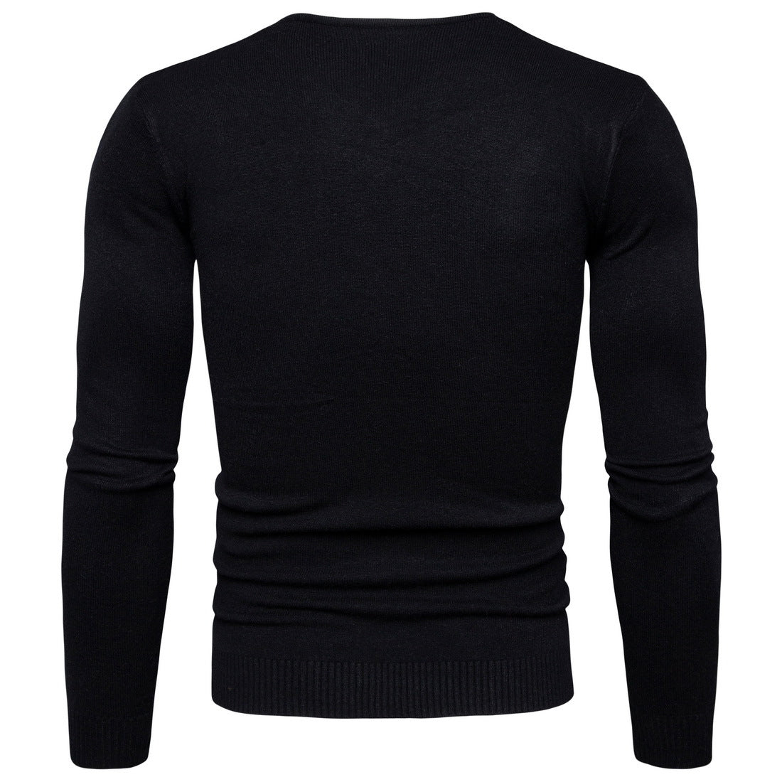 Casual Men's Pullover Sweaters-Shirts & Tops-White-M-Free Shipping Leatheretro