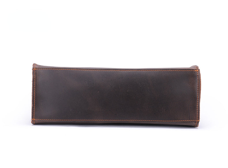 Vintage Business Leather Crossbody Bags for Men 5025-Handbags-Coffee-Free Shipping Leatheretro
