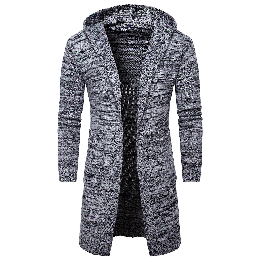 Fall Knitting Cardigan Coats for Men-Shirts & Tops-Grey-M-Free Shipping Leatheretro