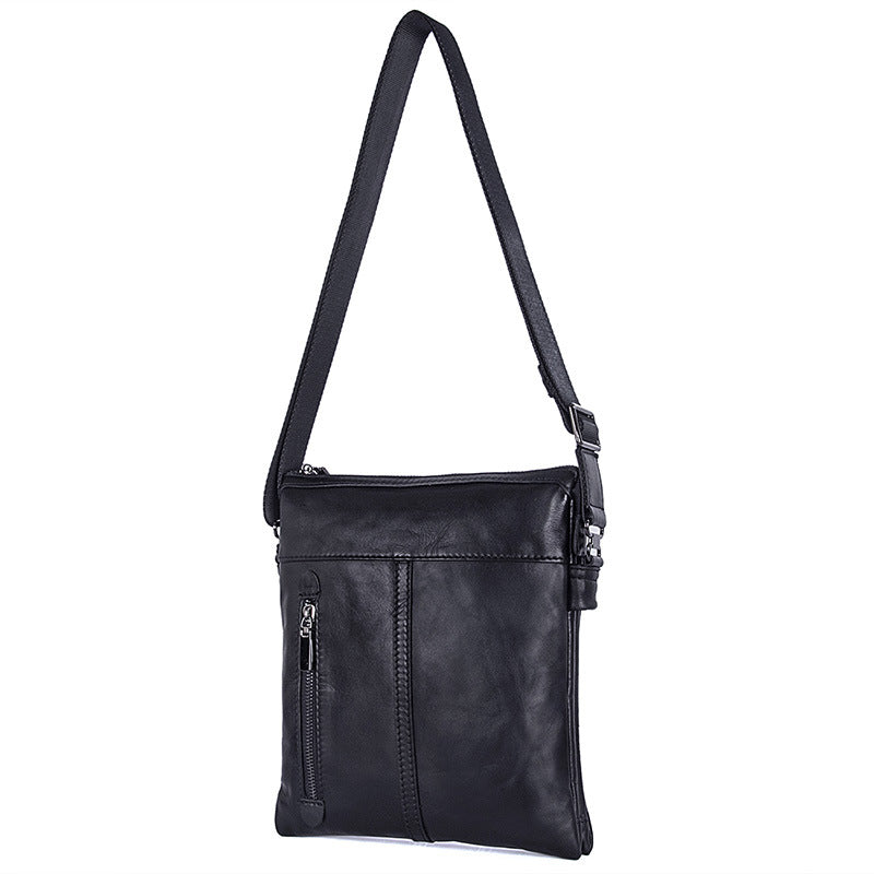 Black Leahter Crossboy Bag for Men 1023-Leather Bags-Black-Free Shipping Leatheretro