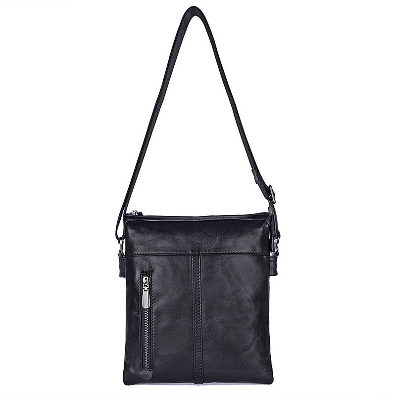 Black Leahter Crossboy Bag for Men 1023-Leather Bags-Black-Free Shipping Leatheretro