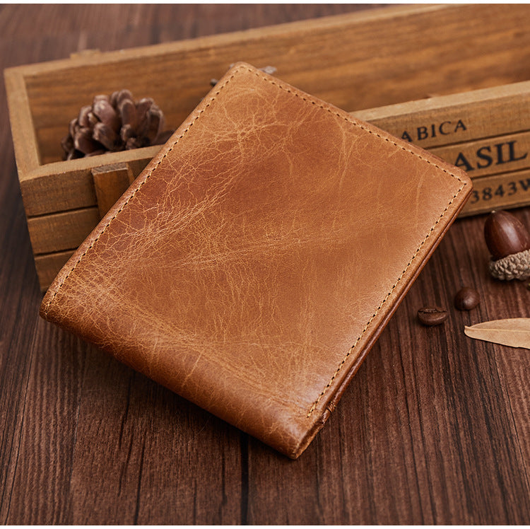 Vintage Business RFID Leather Wallet for Men 2054-Leather Wallet-Brown-Free Shipping Leatheretro