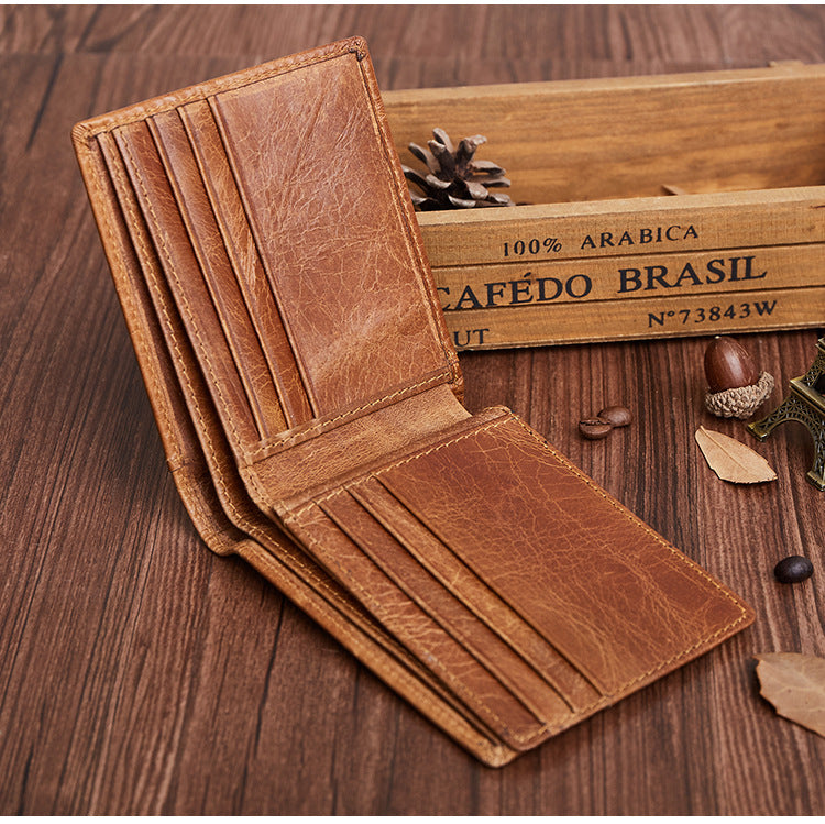 Vintage Business RFID Leather Wallet for Men 2054-Leather Wallet-Brown-Free Shipping Leatheretro