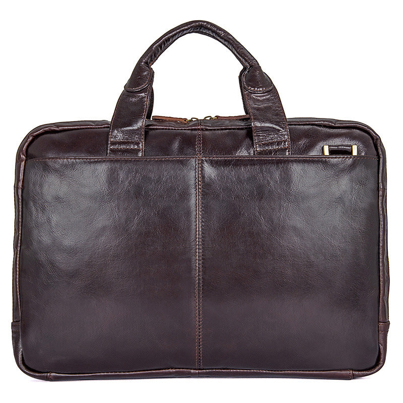 Fashion Vintage Leather Business Briefcase for Men 7092-Leather Briefcase-Coffee-Free Shipping Leatheretro