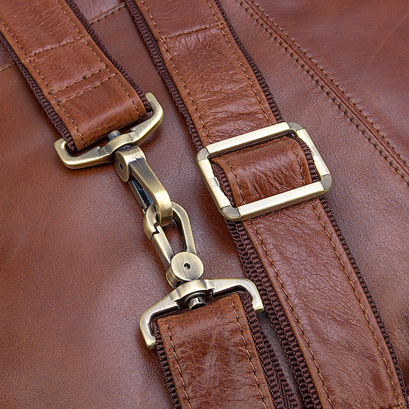 Fashion Vintage Leather Business Briefcase for Men 7092-Leather Briefcase-Coffee-Free Shipping Leatheretro