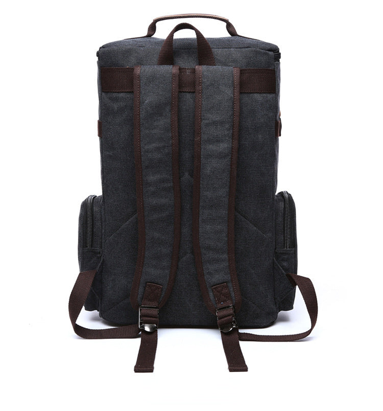 Men's Sports Outdoor Traveling Canvas Backpack 8831-Backpacks-Blue-Free Shipping Leatheretro