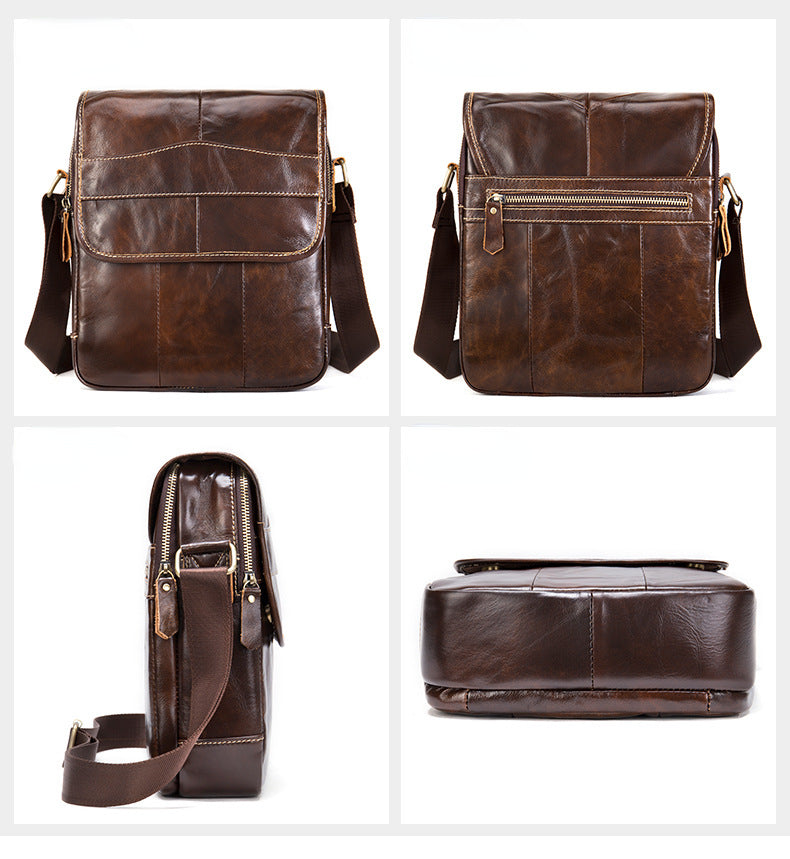 Vintage Leather Shoulder Bags for Men 1121-Handbags, Wallets & Cases-Coffee-Free Shipping Leatheretro