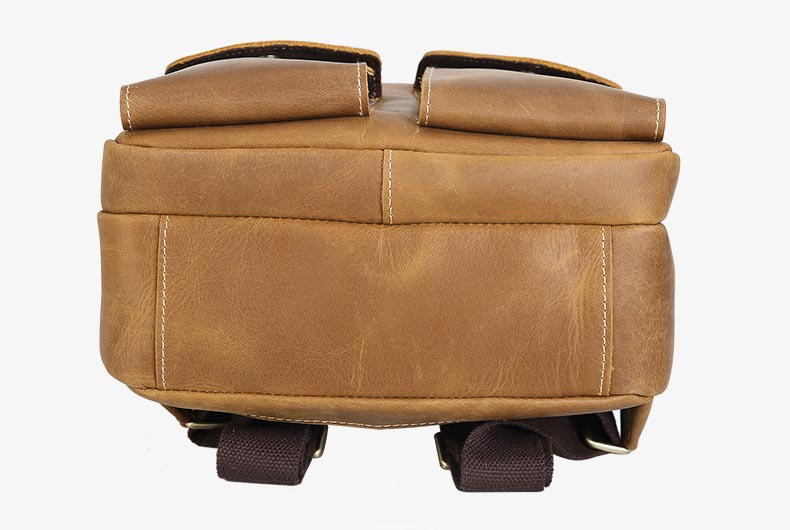 Vintage Luxury Large Storage Leather Backpacks-Leather Backpack-Brown-Free Shipping Leatheretro