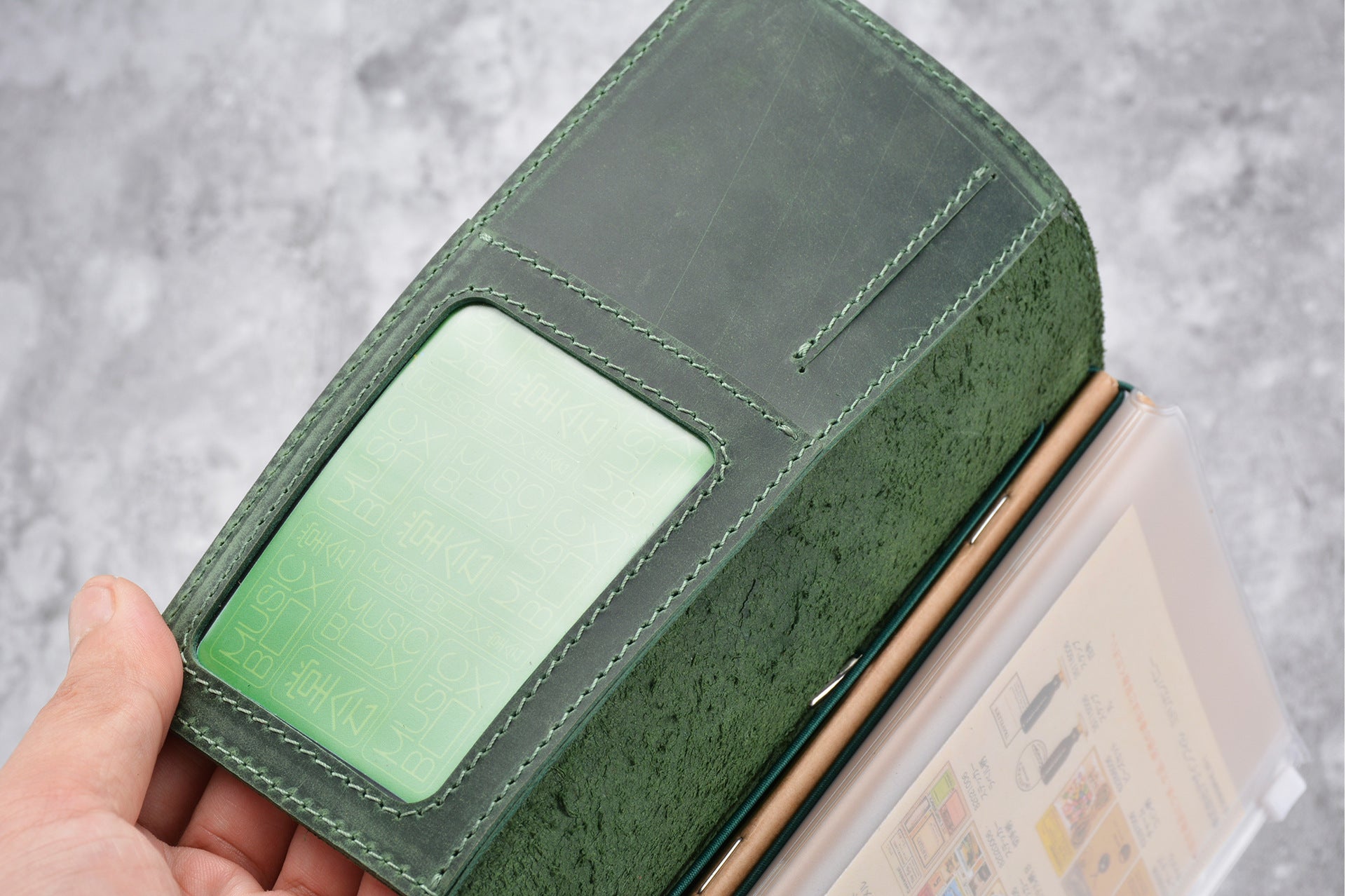 Vintage Handmade Leather Replaceable Loose Leaf Diary Book D586-Notebooks & Notepads-Coffee-Free Shipping Leatheretro