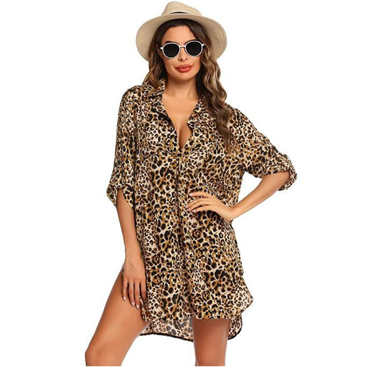 Summer Beach Sun Proof Blouses-Women Swimwear-1-S-Free Shipping Leatheretro