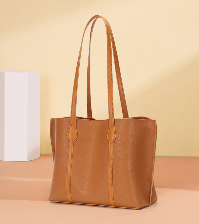 Brown Leather Tote Handbags for Women L2042-Handbags-Brown-Free Shipping Leatheretro