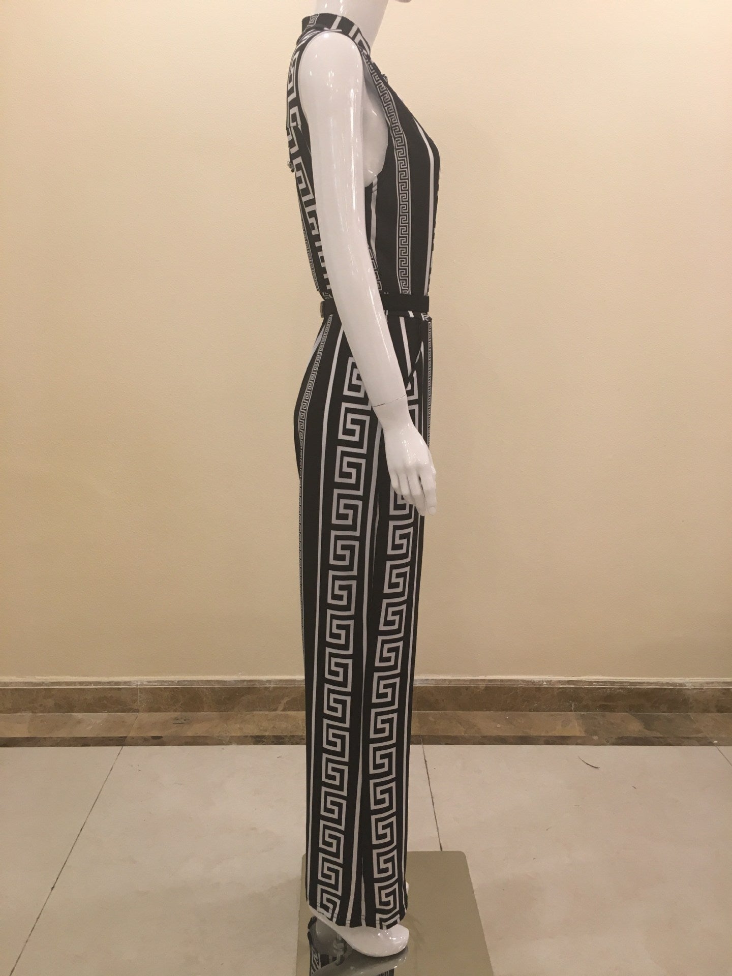 Sexy Summer Print Women Jumpsuits&rompers-Suits-White-S-Free Shipping Leatheretro